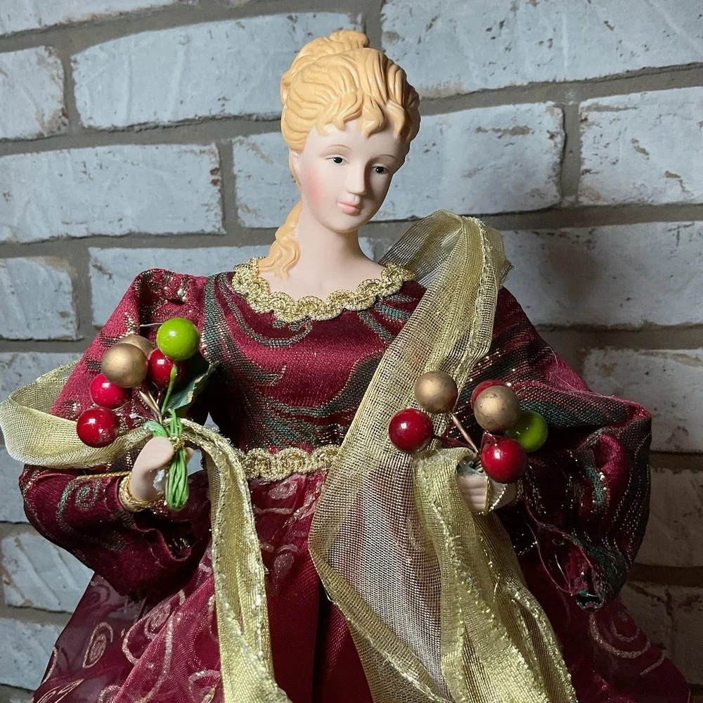 Vintage Christmas Tree Topper Angel 15